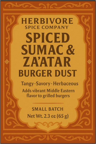 Spiced Sumac & Za’atar Burger Dust