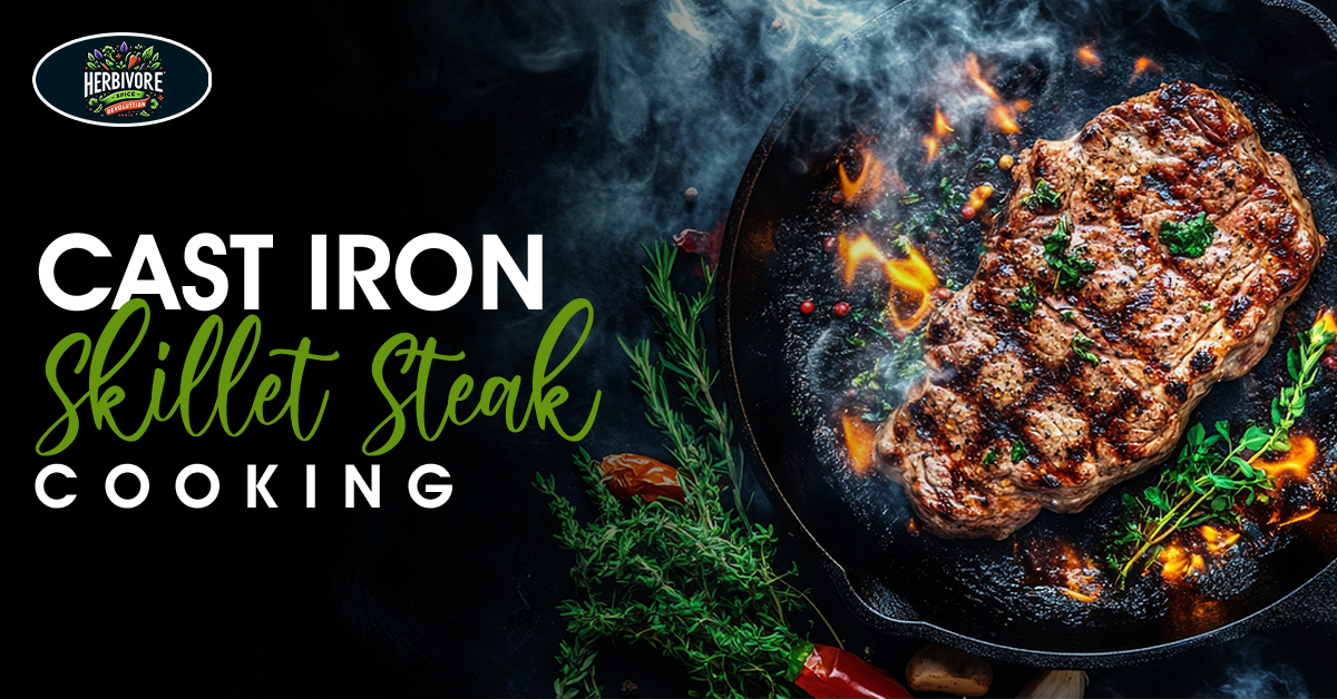 cast iron skillet steak cooking